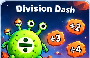 Division Dash alien game